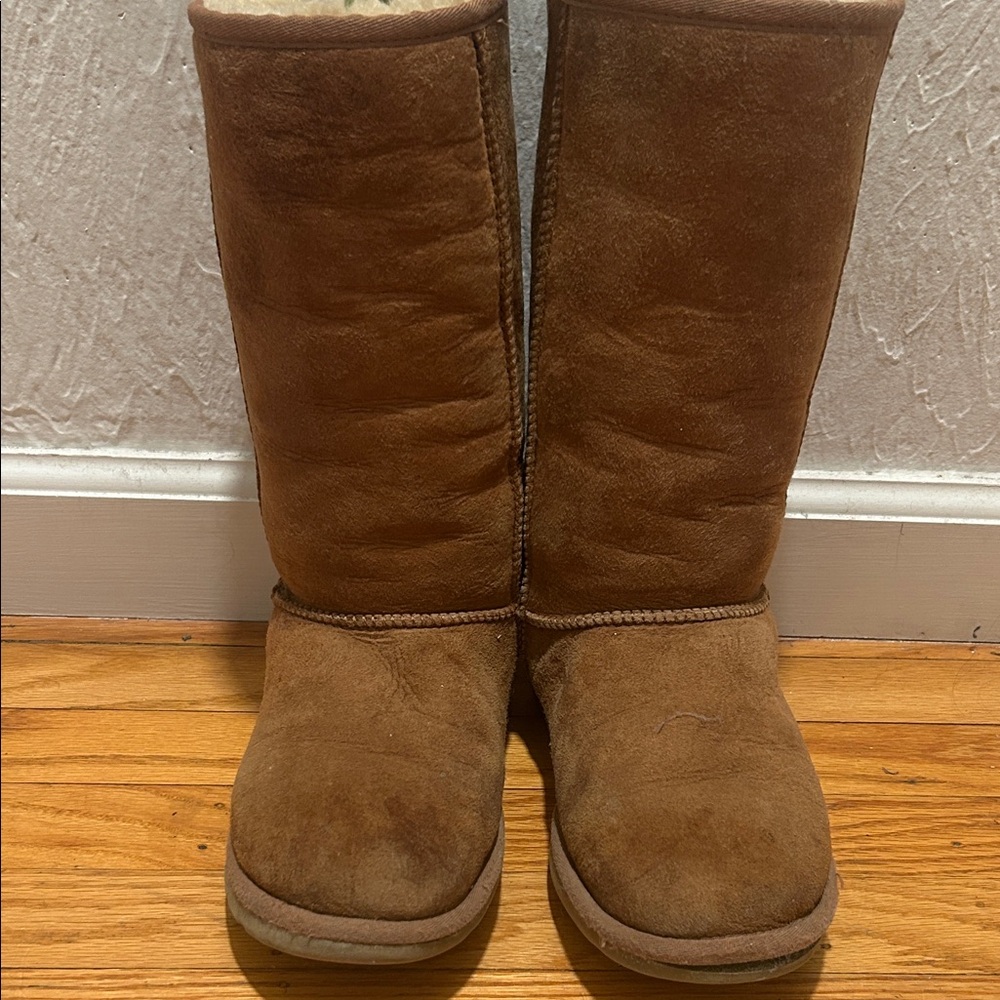 Chestnut Brown UGG Australia Suede Tall Boots